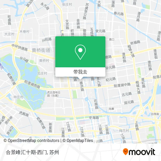 合景峰汇十期-西门地图