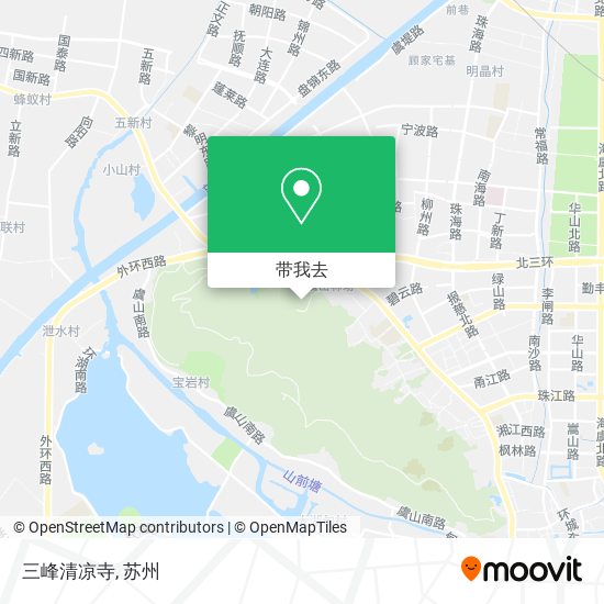 三峰清凉寺地图