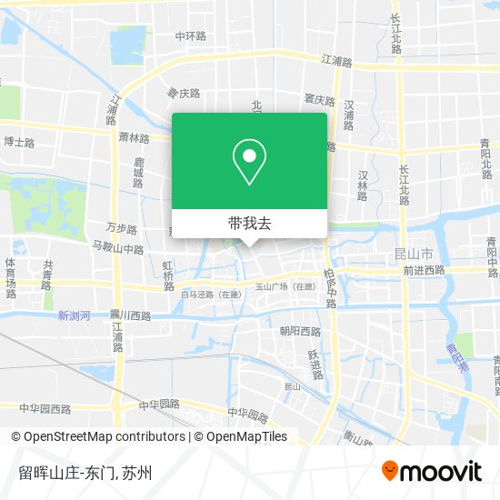 留晖山庄-东门地图