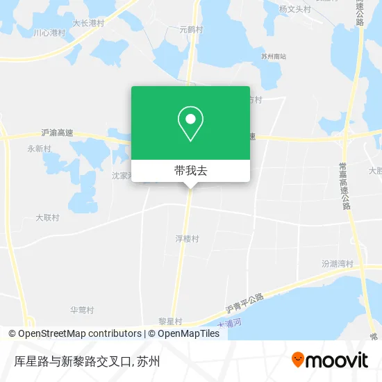 厍星路与新黎路交叉口地图