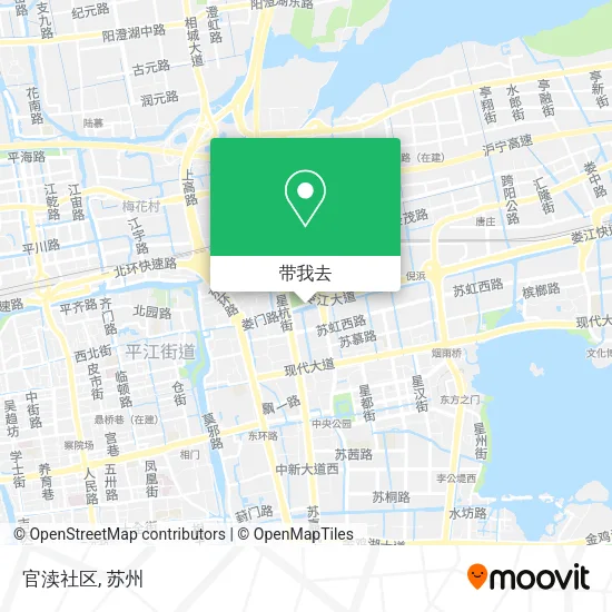 官渎社区地图