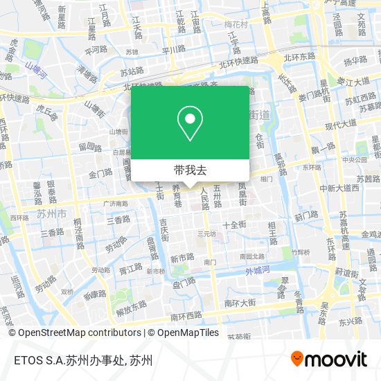 ETOS S.A.苏州办事处地图