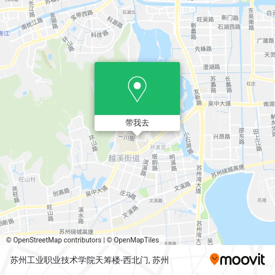 苏州工业职业技术学院天筹楼-西北门地图
