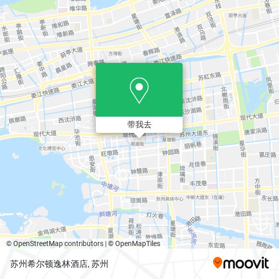 苏州希尔顿逸林酒店地图