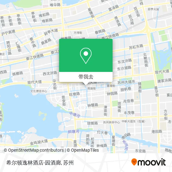 希尔顿逸林酒店-园酒廊地图
