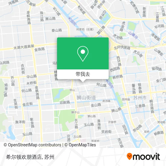 希尔顿欢朋酒店地图