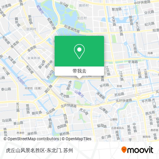 虎丘山风景名胜区-东北门地图