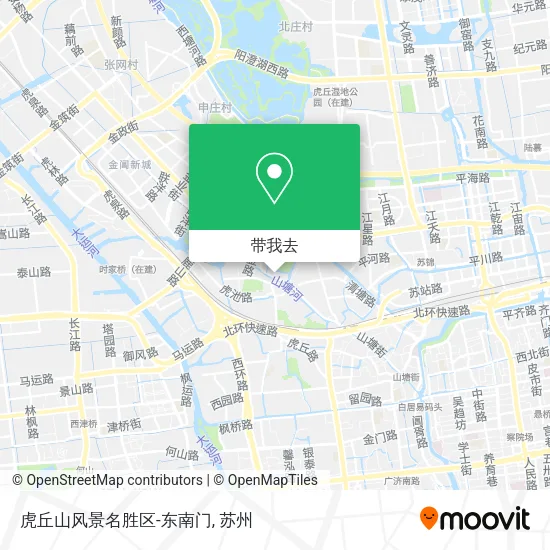 虎丘山风景名胜区-东南门地图