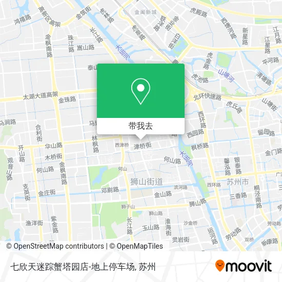七欣天迷踪蟹塔园店-地上停车场地图