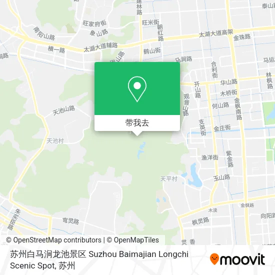 苏州白马涧龙池景区 Suzhou Baimajian Longchi Scenic Spot地图