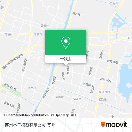 苏州不二模塑有限公司地图