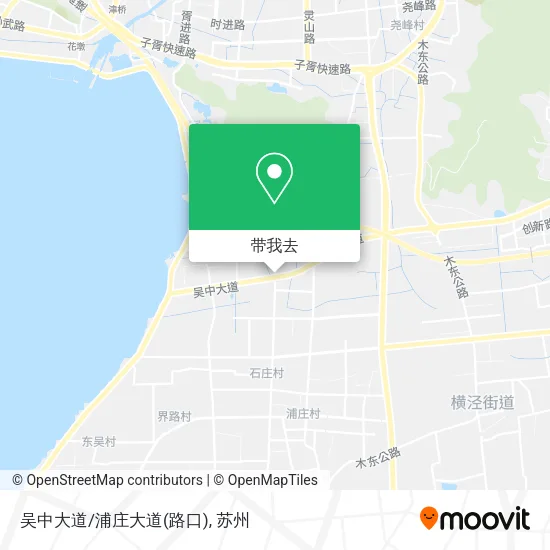 吴中大道/浦庄大道(路口)地图