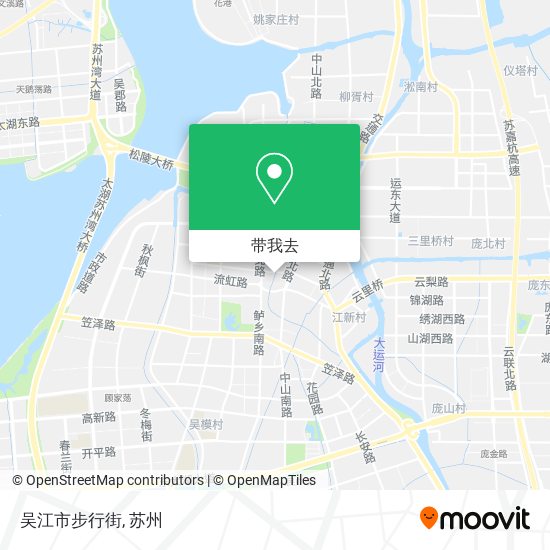 吴江市步行街地图