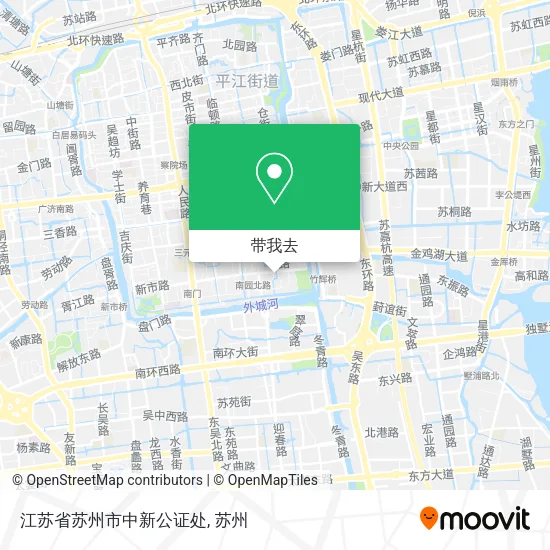江苏省苏州市中新公证处地图