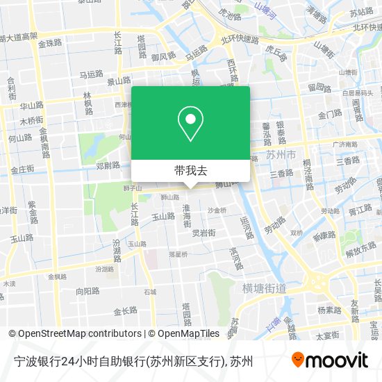 宁波银行24小时自助银行(苏州新区支行)地图