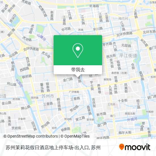 苏州茉莉花假日酒店地上停车场-出入口地图
