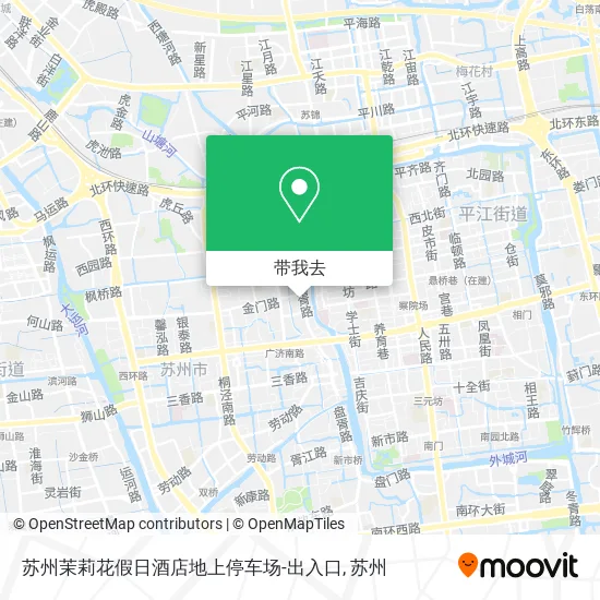 苏州茉莉花假日酒店地上停车场-出入口地图