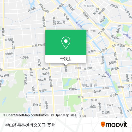 华山路与林枫街交叉口地图