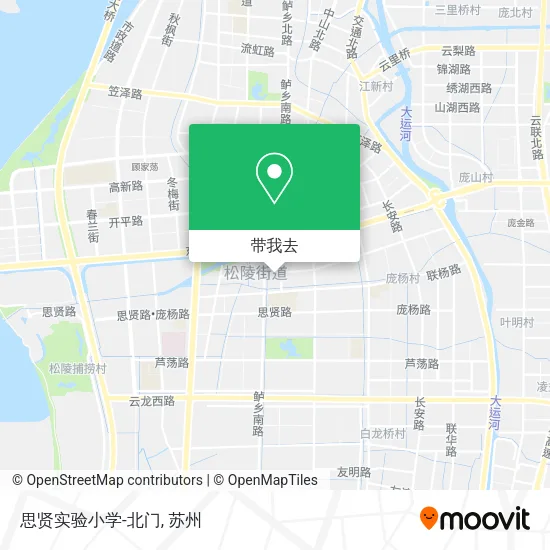 思贤实验小学-北门地图