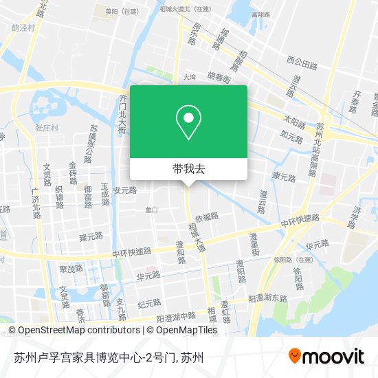 苏州卢孚宫家具博览中心-2号门地图