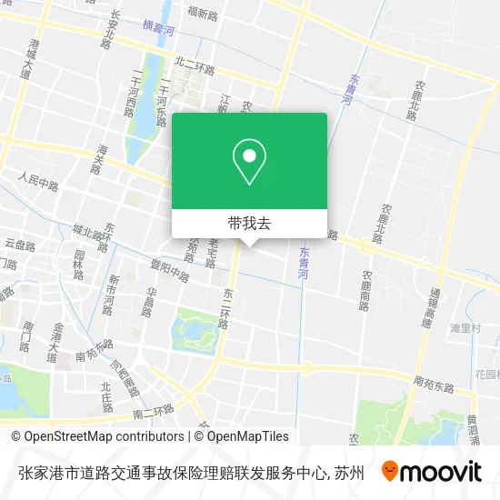 张家港市道路交通事故保险理赔联发服务中心地图
