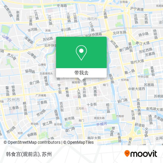 韩食宫(观前店)地图