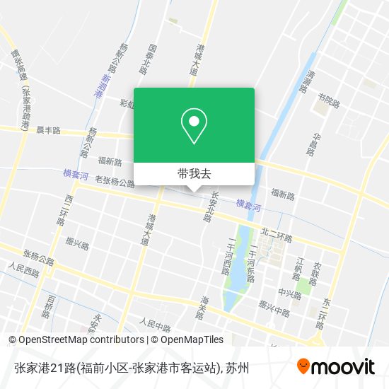 张家港21路(福前小区-张家港市客运站)地图