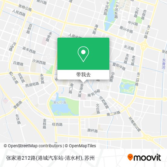 张家港212路(港城汽车站-清水村)地图