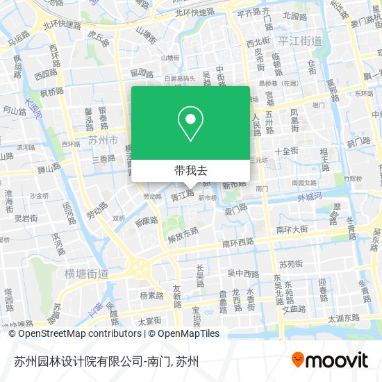 苏州园林设计院有限公司-南门地图