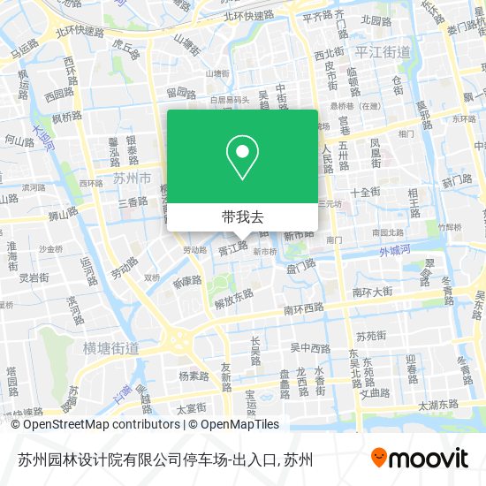 苏州园林设计院有限公司停车场-出入口地图