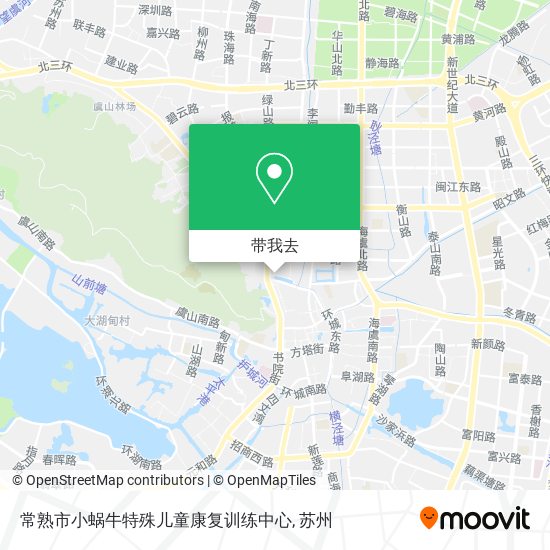常熟市小蜗牛特殊儿童康复训练中心地图