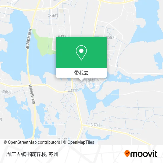 周庄古镇书院客栈地图