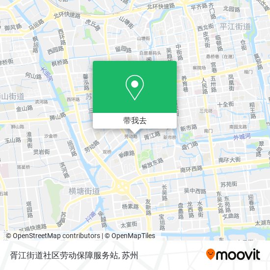 胥江街道社区劳动保障服务站地图