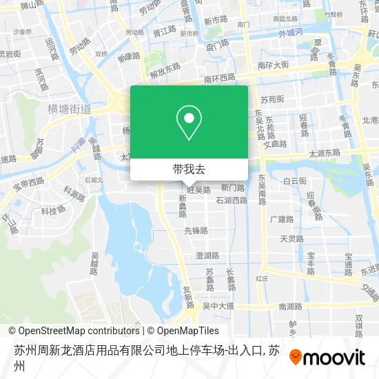 苏州周新龙酒店用品有限公司地上停车场-出入口地图