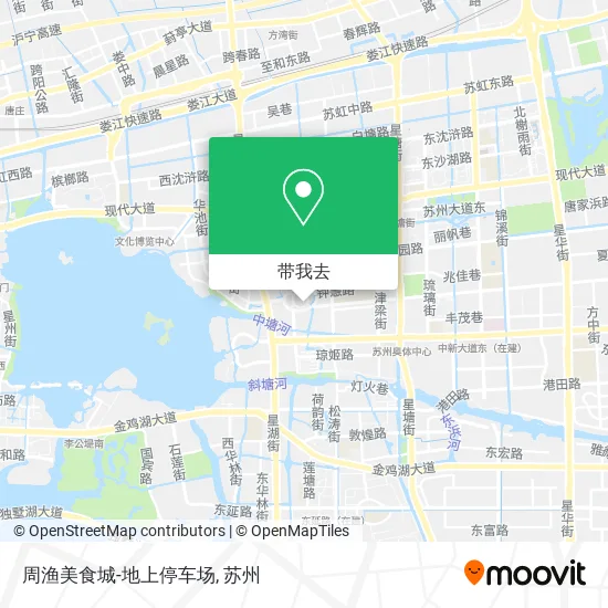 周渔美食城-地上停车场地图