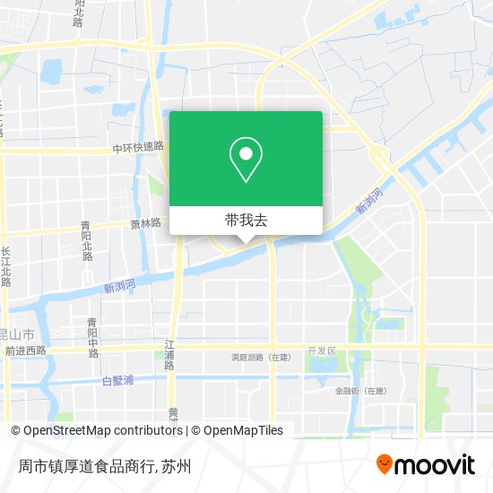 周市镇厚道食品商行地图
