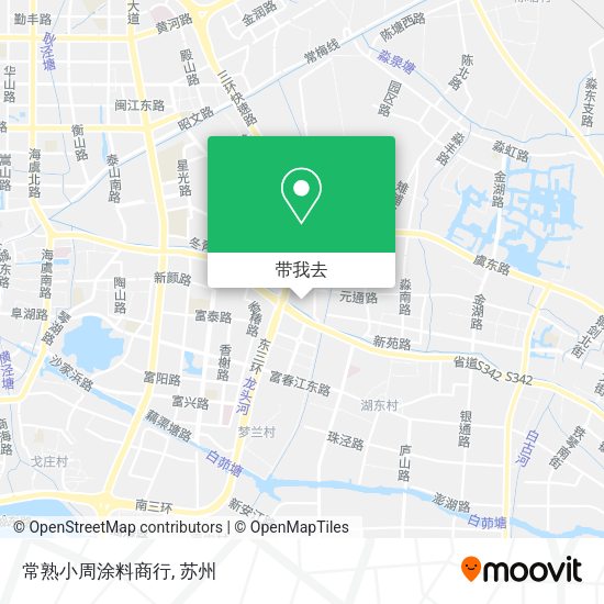 常熟小周涂料商行地图