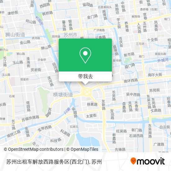 苏州出租车解放西路服务区(西北门)地图