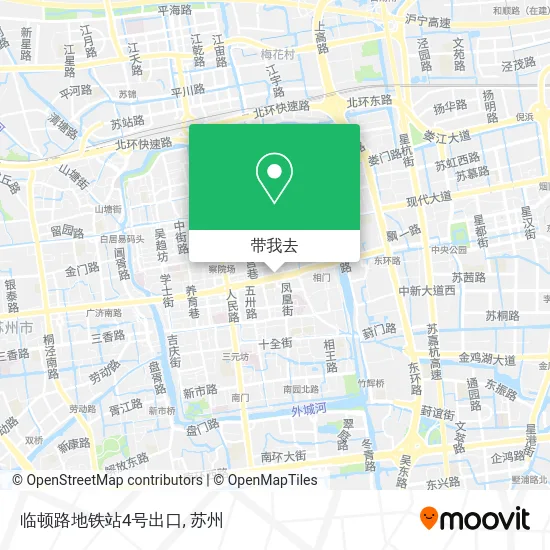 临顿路地铁站4号出口地图