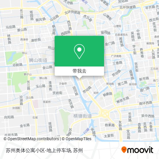 苏州奥体公寓小区-地上停车场地图