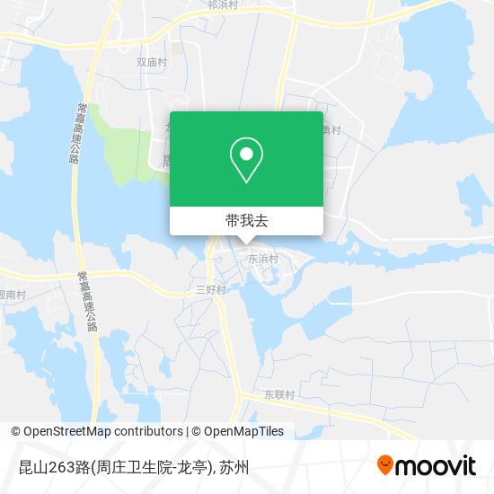 昆山263路(周庄卫生院-龙亭)地图