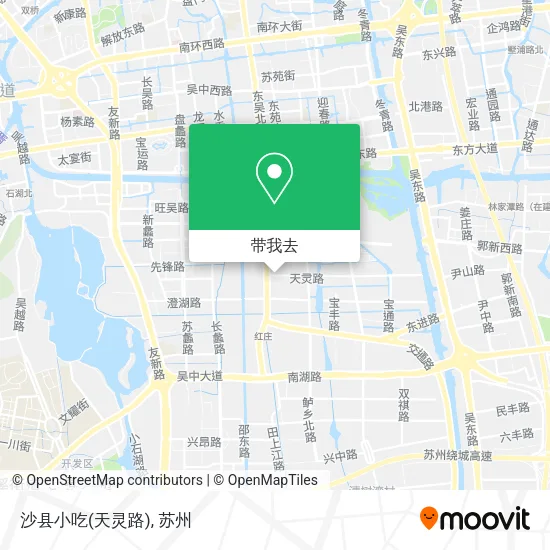 沙县小吃(天灵路)地图