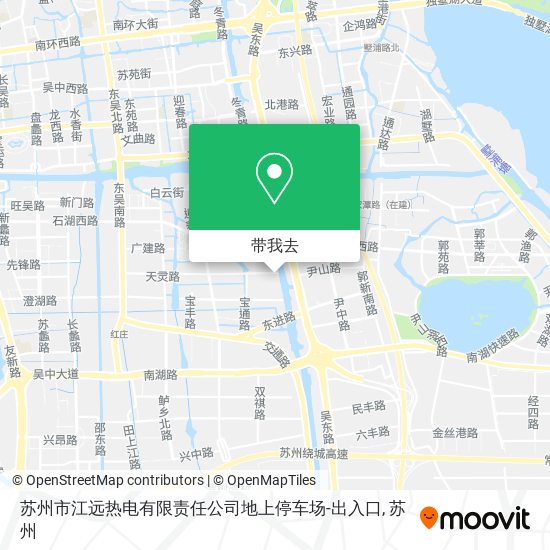 苏州市江远热电有限责任公司地上停车场-出入口地图