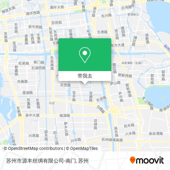 苏州市源丰丝绸有限公司-南门地图