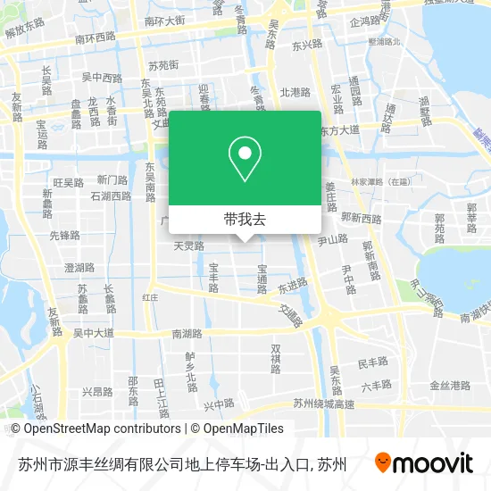 苏州市源丰丝绸有限公司地上停车场-出入口地图