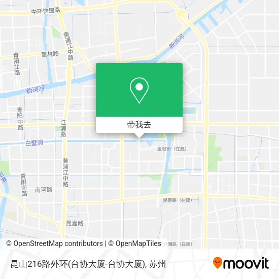 昆山216路外环(台协大厦-台协大厦)地图