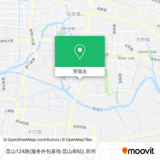 昆山124路(服务外包基地-昆山南站)地图