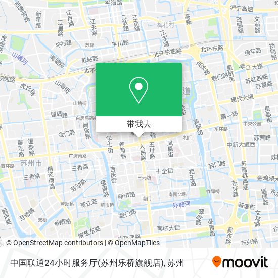 中国联通24小时服务厅(苏州乐桥旗舰店)地图