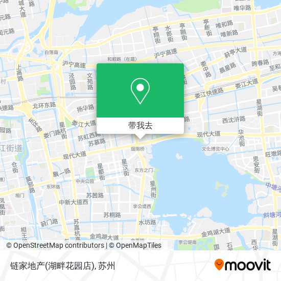 链家地产(湖畔花园店)地图