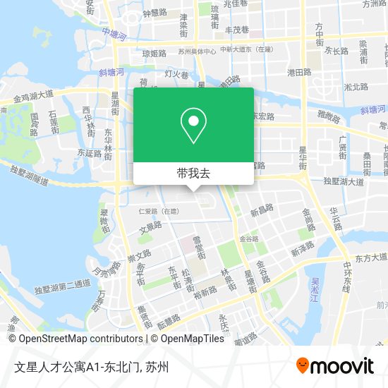 文星人才公寓A1-东北门地图